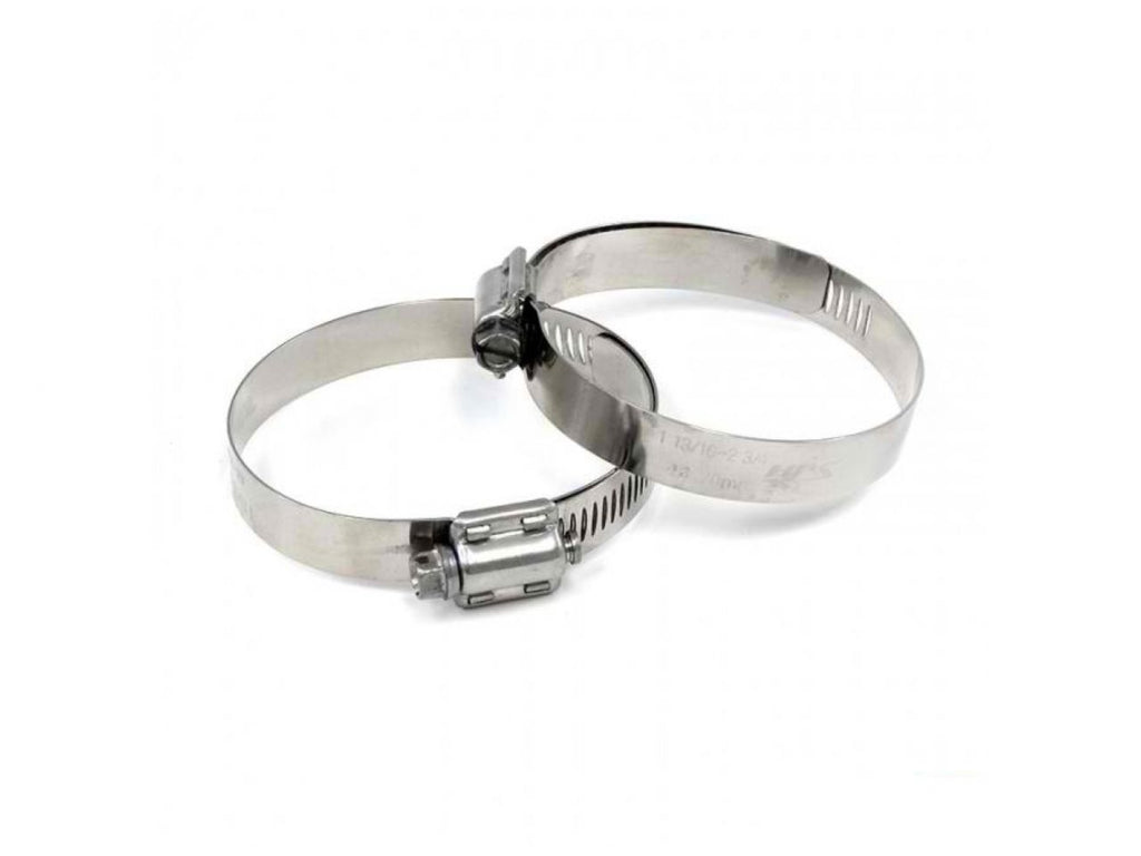 HPS Performance Products HPS Stainless Steel Worm Gear Liner Hose Clamp SAE 52 2pc Pack 2-13/16" - 3-3/4" (71mm-95mm) (view 1)
