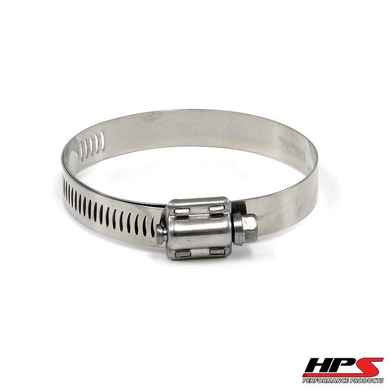 HPS Performance Products HPS Stainless Steel Worm Gear Liner Hose Clamp SAE 64 2pc Pack 3-9/16" - 4-1/2" (91mm-114mm) (view 3)