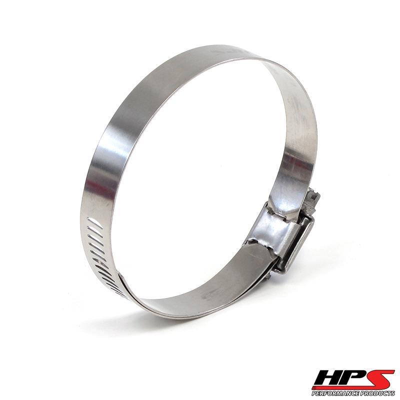 HPS Performance Products HPS Stainless Steel Worm Gear Liner Hose Clamp SAE 36 2pc Pack 1-13/16" - 2-3/4" (46mm-70mm) (view 4)