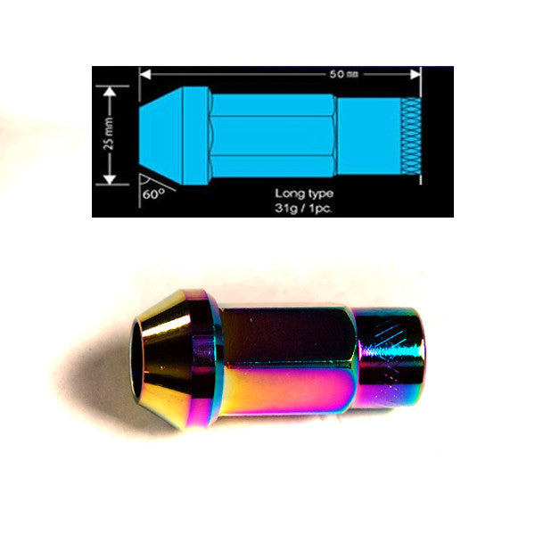 Godspeed Type 3 50mm Lug Nuts 20 pcs. Set M12x1.5 (view 15)