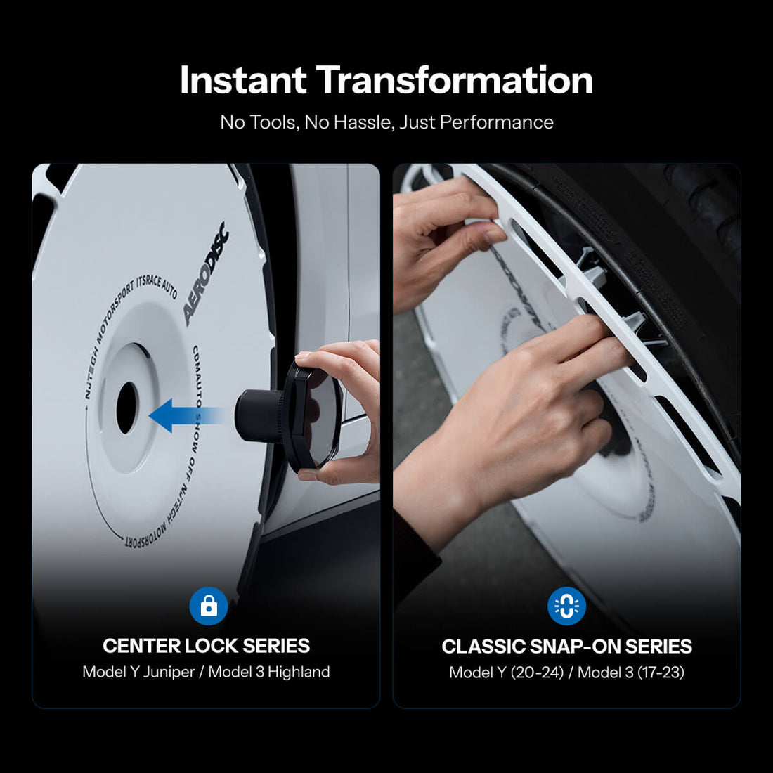 TESERY Aero DISC Wheel Covers for Model Y / Model 3 Highland (view 7)