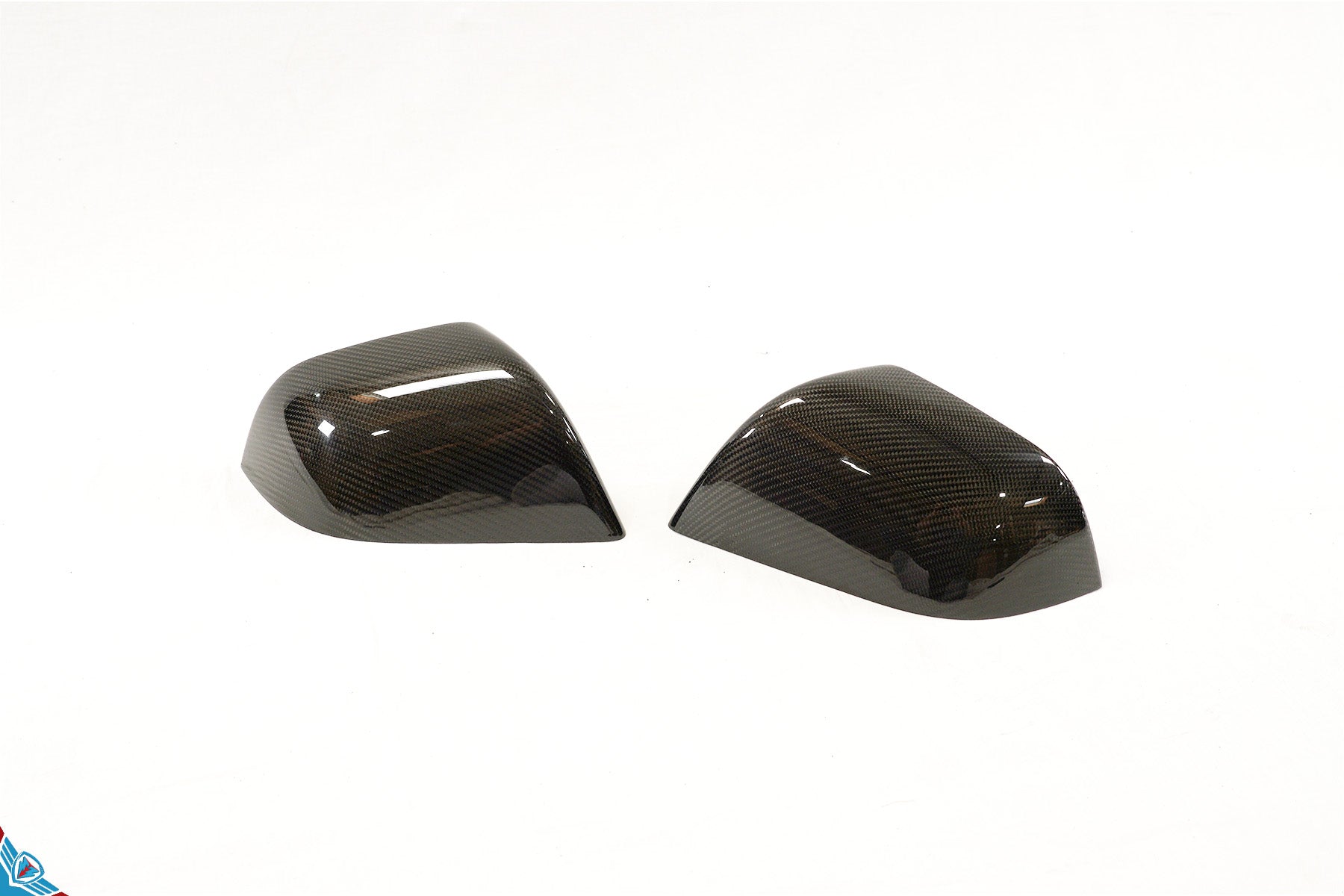 2017-2024 Tesla Model 3 & Model Y (MK1) OEM Style Dry Carbon Fiber Mirror Cover Overlays | FYBR Aerodynamics