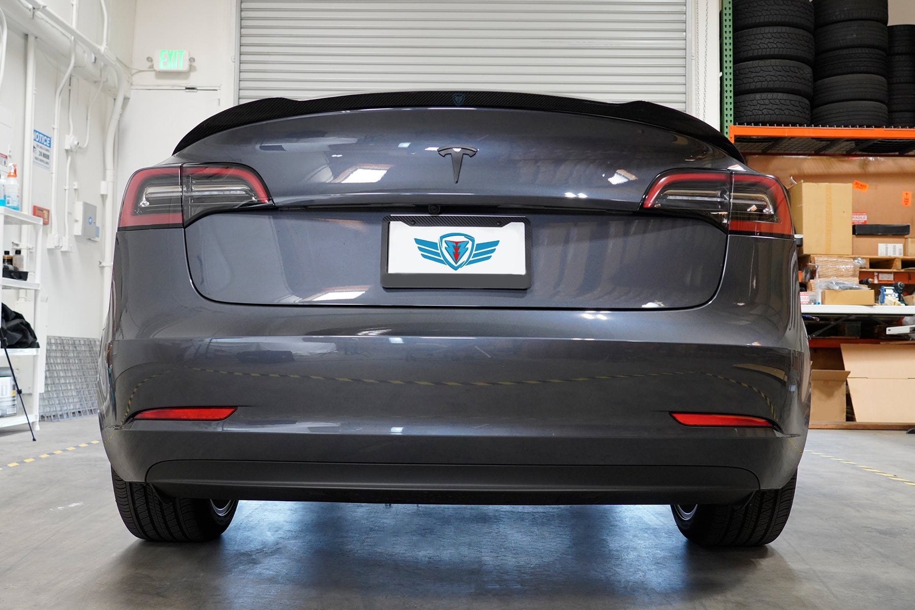 2017-2023 Tesla Model 3 (MK1) CS Style Carbon Fiber Trunk Spoiler | FYBR Aerodynamics