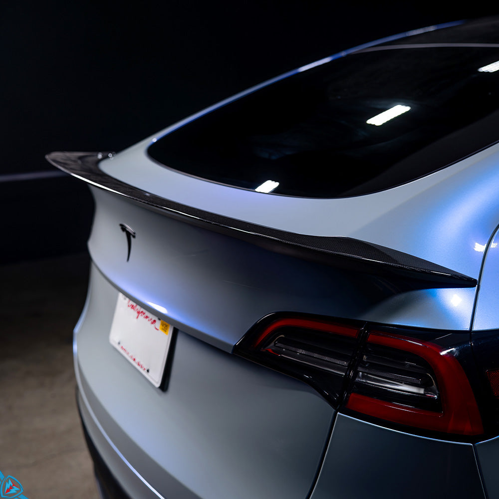 2020-2025 Tesla Model Y (1st-Gen) AGX Style Dry Carbon Fiber Trunk Spoiler | FYBR Aerodynamics