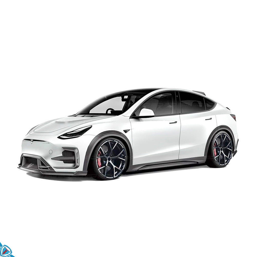 2020-2025 Tesla Model Y (1st-Gen) SDX Style Dry Carbon Fiber Fender Flares | FYBR Aerodynamics
